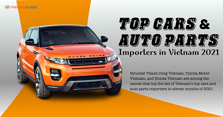 Top cars and auto parts importers in Vietnam 2021